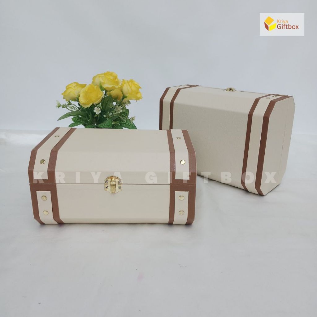 

[PO] Box Hampers Peti Model Terbaru Warna Cream | Box Souvenir/Hampers Custom Murah