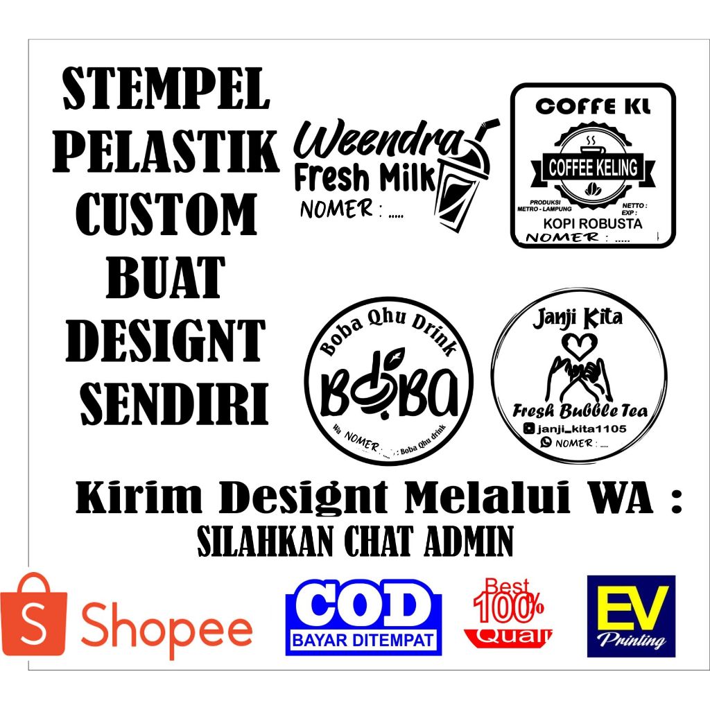 Stempel Pelastik Stempel Cup STEMPEL KEMASAN STEMPEL KARDUS