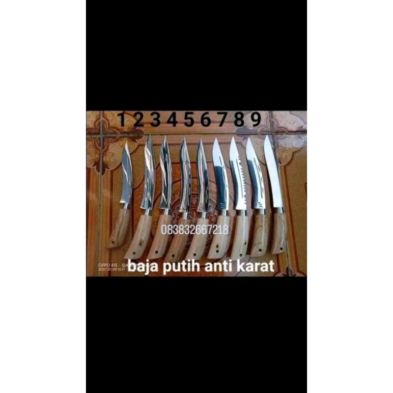 pisau baja perak