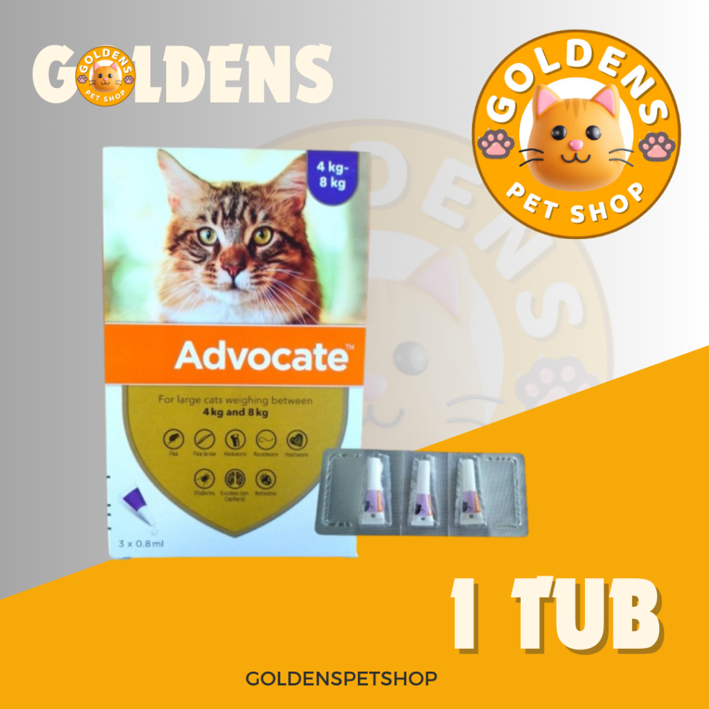 obat kutu kucing advocate 0.8ml advocate large 4 - 8kg