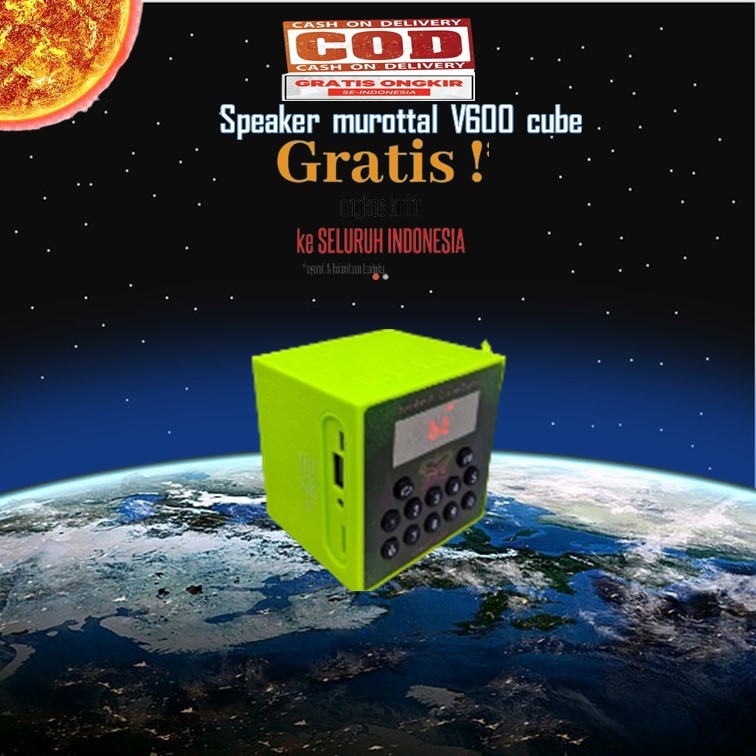 SPEAKER MUROTTAL ALQURAN RHIMOA V600 CUBE AL-FARUQ TERBARU TERLENGKAP