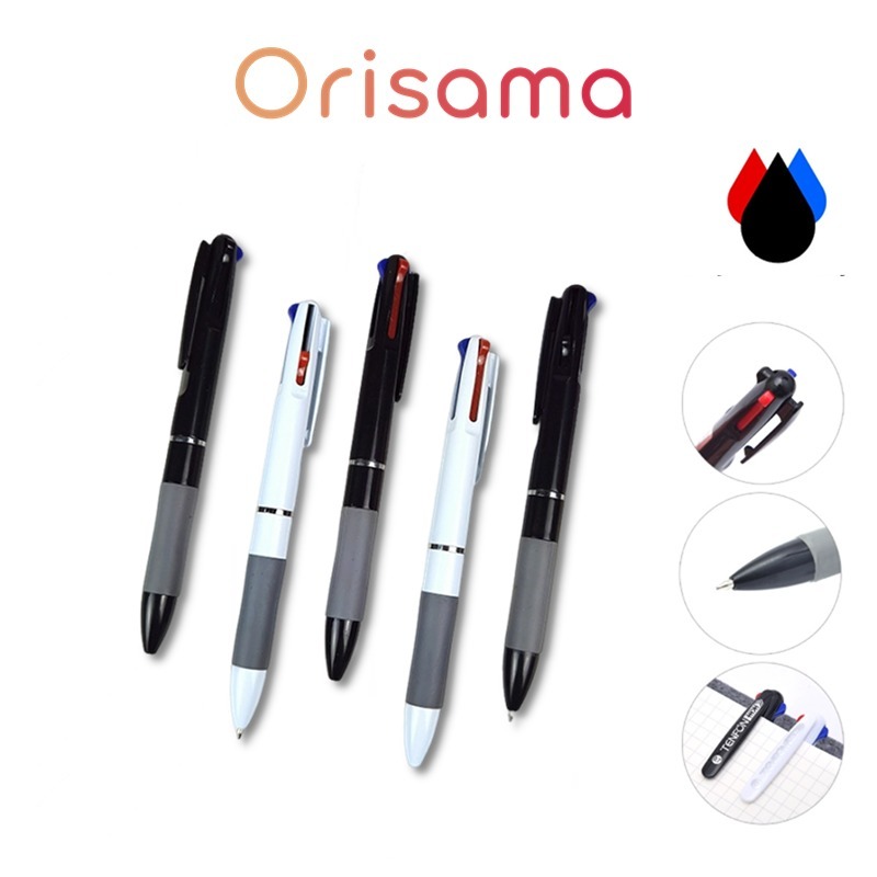 

Gel Pen Pulpen/Pena Flip Gel 3 in 1 Color Warna 0.5 mm-EL1005