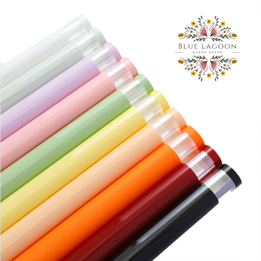 

Flower Wrapping Pure Frame Cellophane Waterproof Kertas Bunga Buket Florsit Wrapping