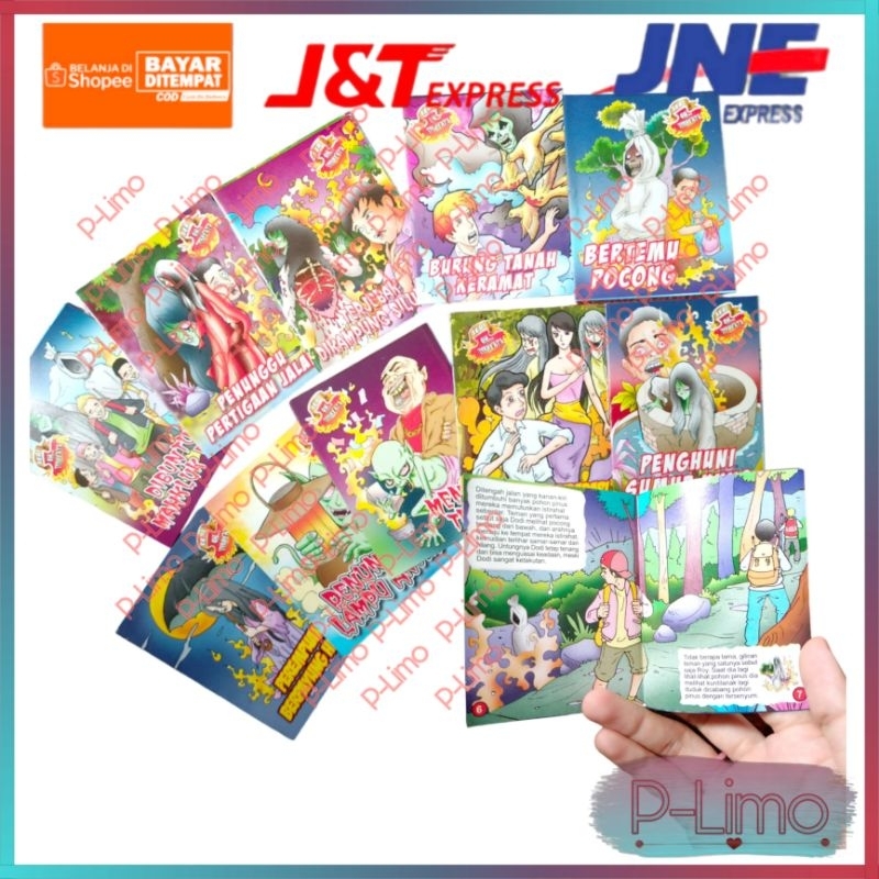 P5 - 10PCS KOMIK HOROR SERIES / 10PCS BUKU CERITA MISTERI / 10 PCS KOMIK HANTU UKURAN MINI / BUKU CE