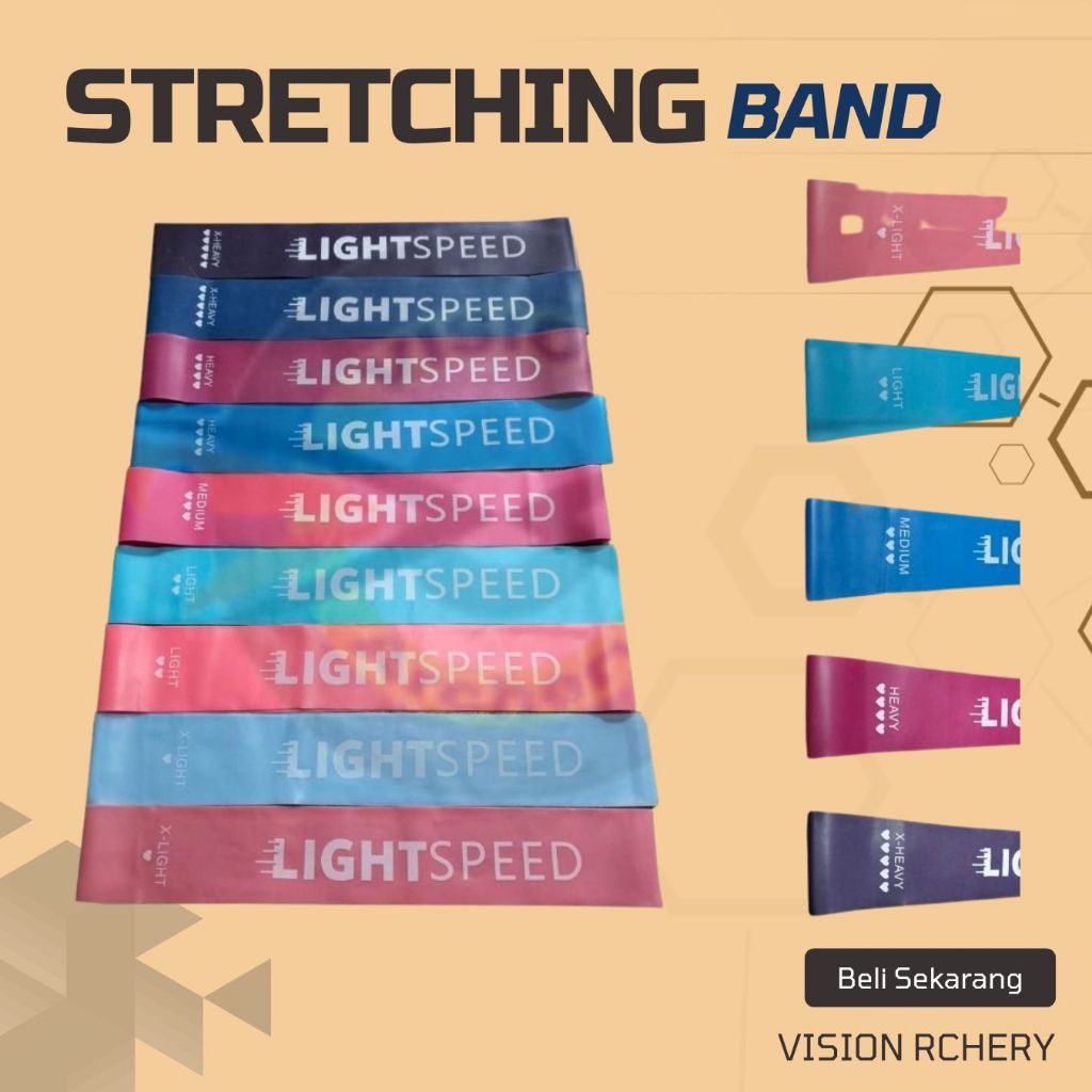 Stretching Band Alat Simulasi Latihan Panahan / Resistance Band Karet Panah - Vision Archery