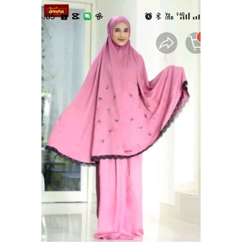 mukenah dewasa dannis,UK.L,xl,dannis terbaru