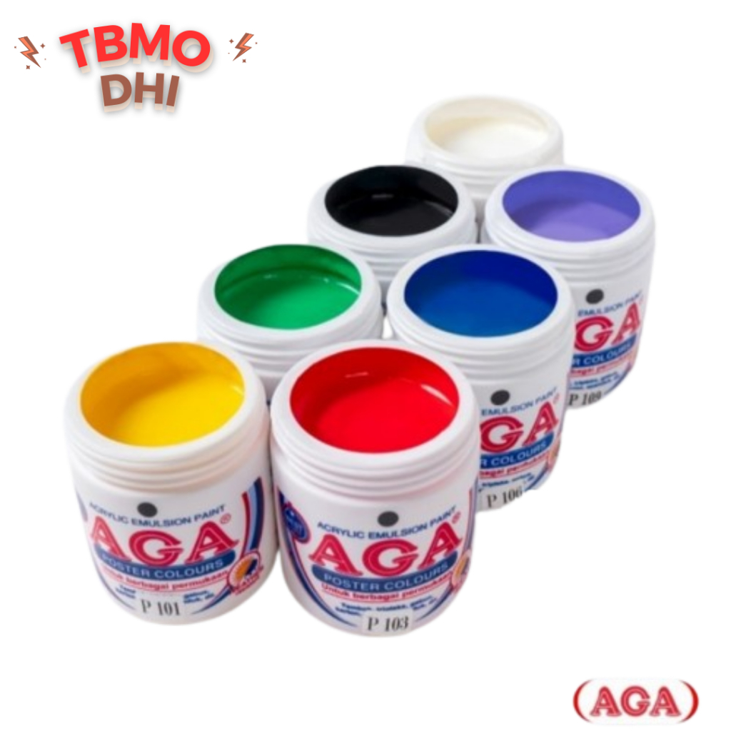 

Cat AGA Poster Acrylic / Akrilik / Dekor / Gabus Lukis 100 cc