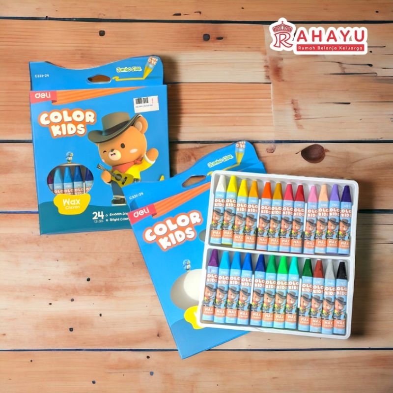 

DELI WAX CRAYON 24WARNA