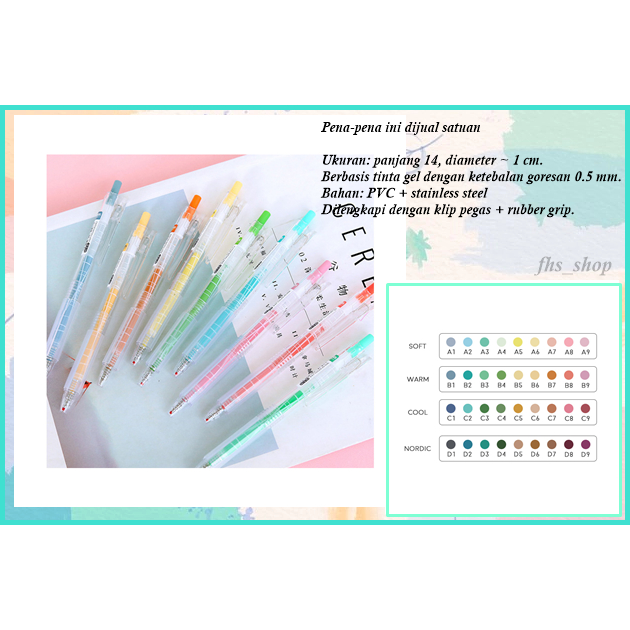 

Pulpen Gel Pulpen Warna Warni Pulpen Warna Pulpen Aesthetic Color Gel Pen Morandi Color Gel Ink Pen