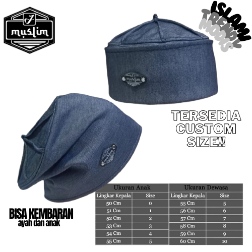 Peci Kupluk Lipat Mesir Quba J Muslim