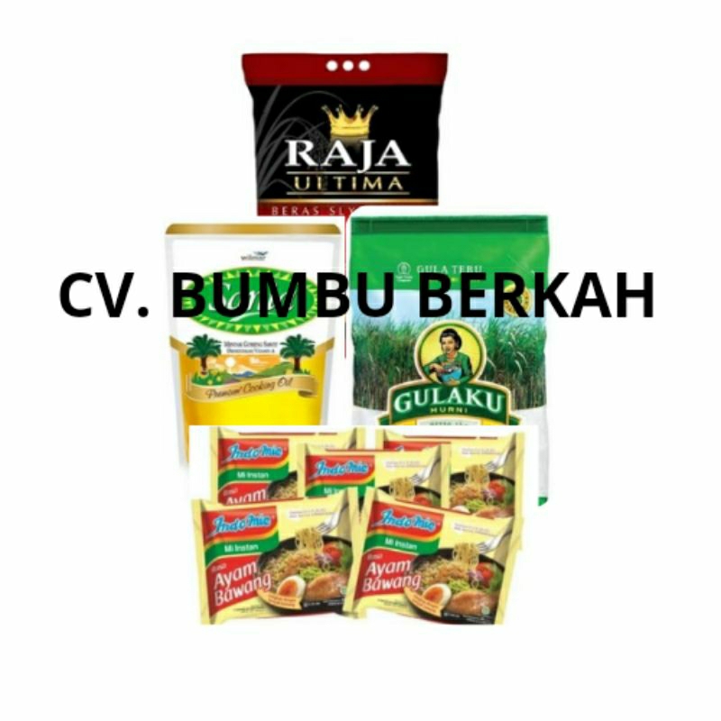 

Sembako Paket Sembako E | Beras | Gula | Minyak | Indomie Ayam Bawang