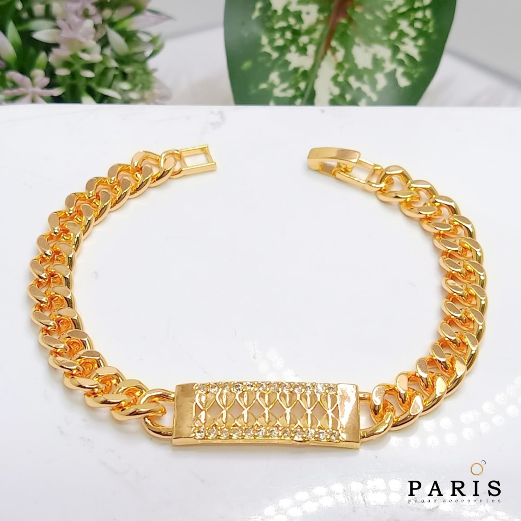 Gelang Rantai Perhiasan Wanita Dewasa Dan Remaja Lapis Emas GR.04