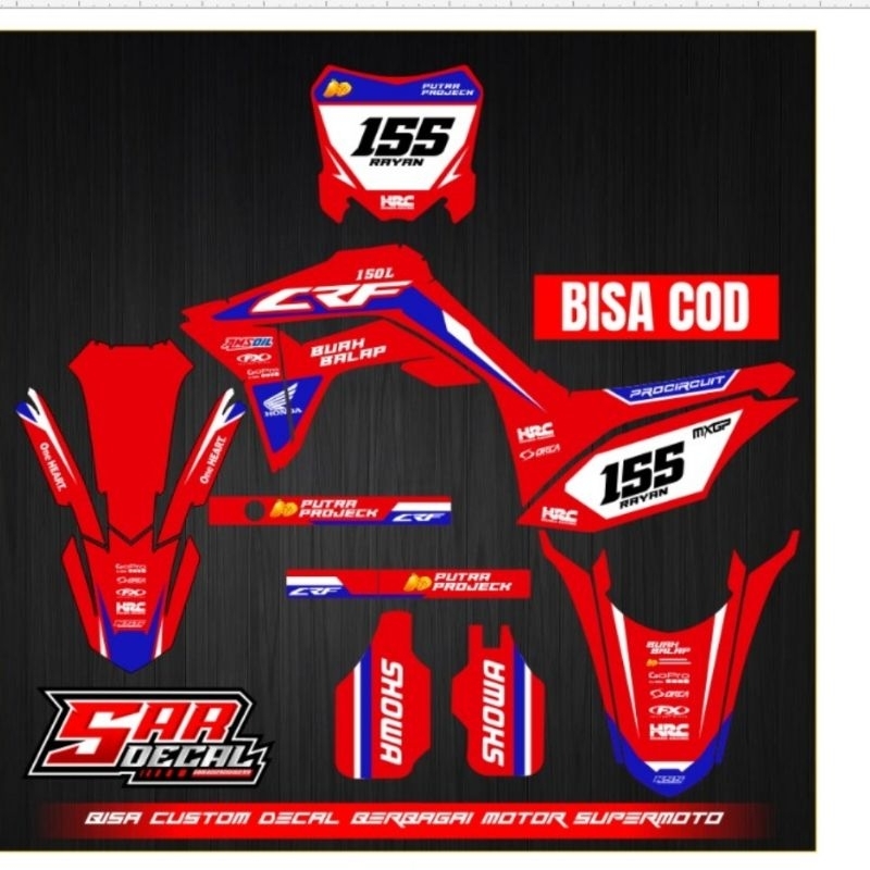 decal crf decal supermoto trail crf