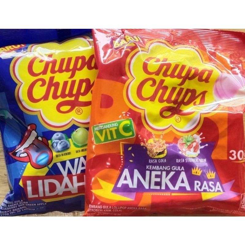 

Permen Chupa Chups Lollipop Aneka Rasa 1Pak isi 30 Pcs 9gram