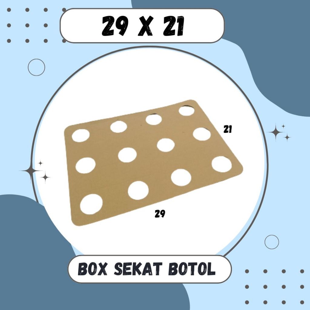 

Kardus Sekat botol 29x21 Box Dus Packing Kotak Kemasan Karton