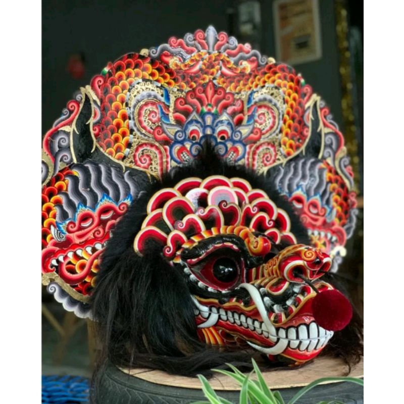 barongan caplokan anak dari kayu asli