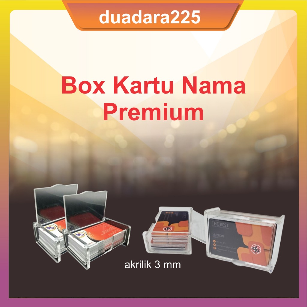 

KOTAK KARTU NAMA AKRILIK / ACRYLIC NAME CARD BOX