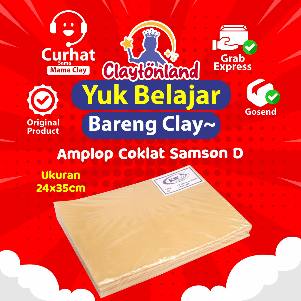 

Amplop Coklat Samson D Ukuran 24x35cm / Amplop Dokumen / Lamaran Kerja (PACK)