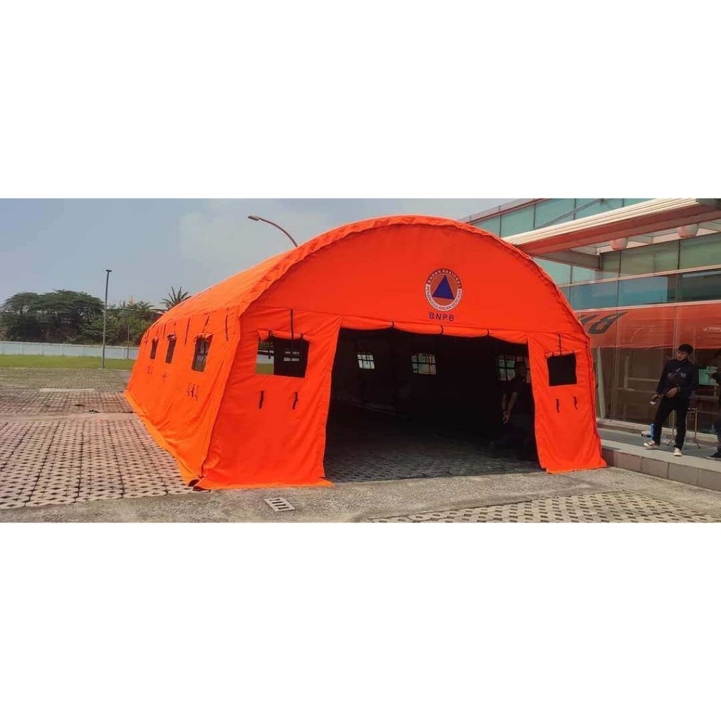 TENDA LORONG BNPB , BPBD UKURAN 6 X 12 HARGA MURAH / TENDA BANTUAN , TENDA PENGUNGSI , TEBDA BENCANA