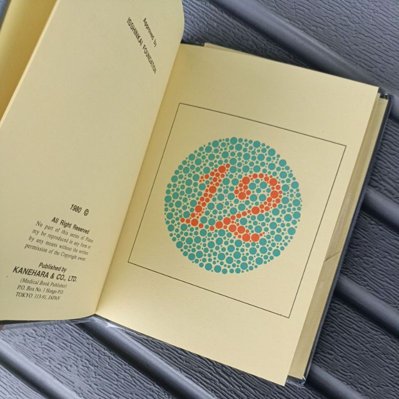

buku tes medis buta warna 14 plate Ishihara book