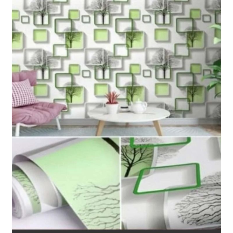 Wallpaper Stiker Dinding Ukuran 10 Meter x 45cm Motif Termurah Promo Terbaik Sudah Ada Lem Perekatny