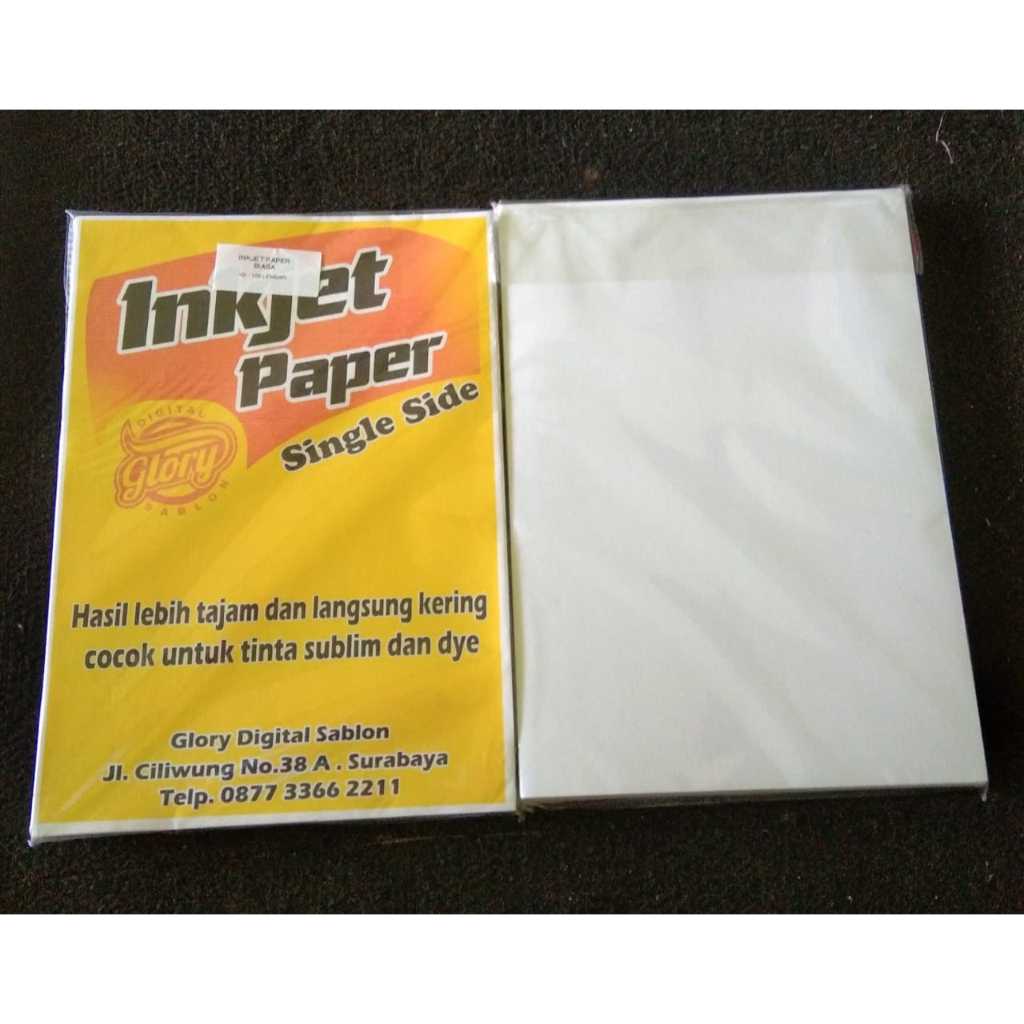 

KERTAS INKJET PAPER PUTIH SINGLE SIDE