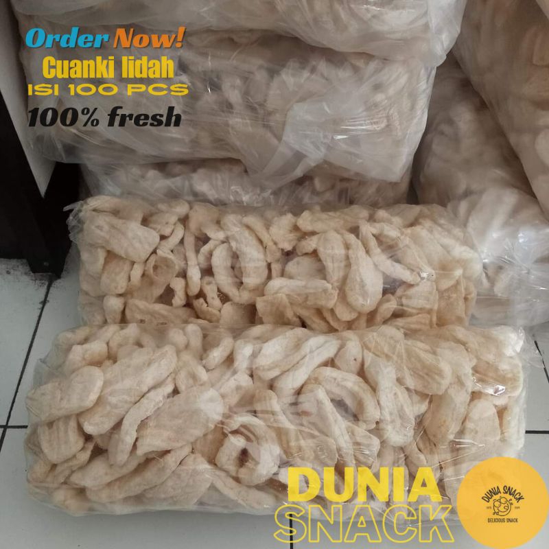 

cuanki lidah kering toping seblak dan baso aci isi 100 pcs