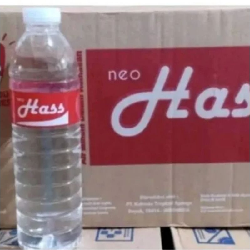 

Ecer air mineral neo hass isi bersih 555ml (1dus 24 botol)