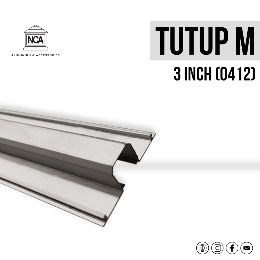 Kusen 0412 Tutup M / Tutup M / Aluminium Profile