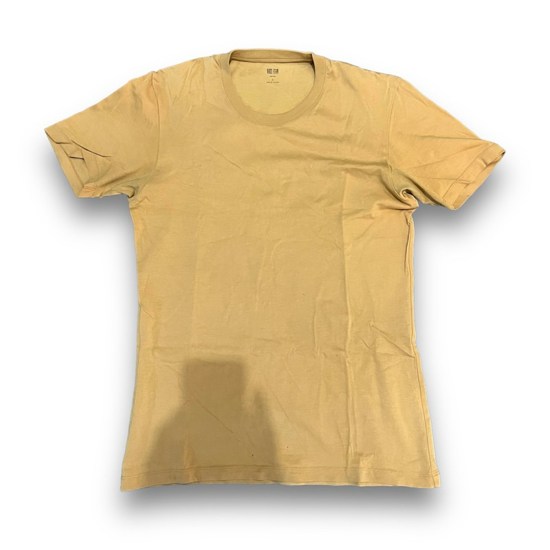 Uniqlo t-shirt yellow basic