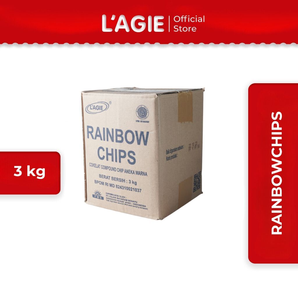 

Lagie Coklat Kiloan Rainbow Chips 3kg