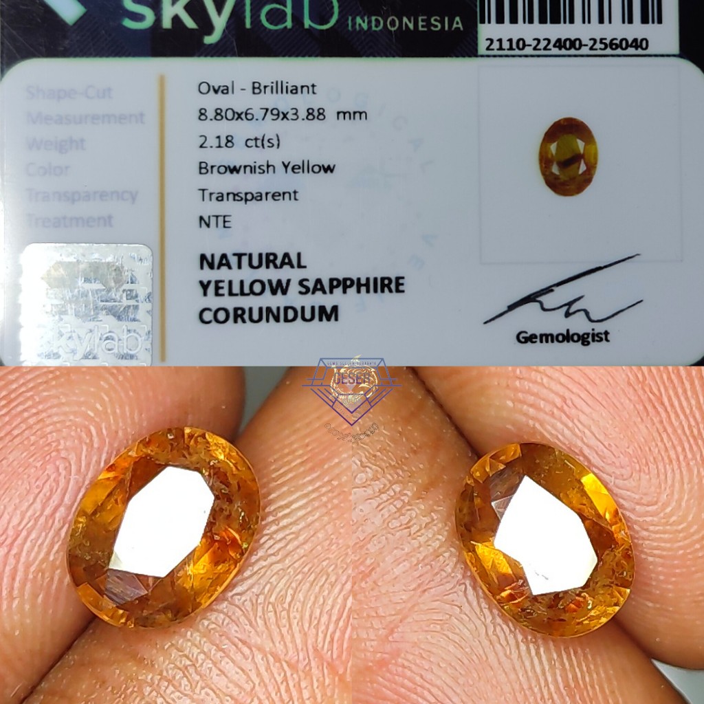 Natural Yellow Sapphire Corundum