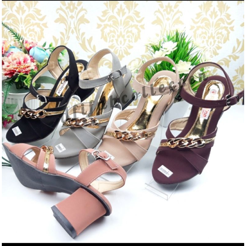 sandal anak cewek cantik hak tinggi 3 cm hak tahu