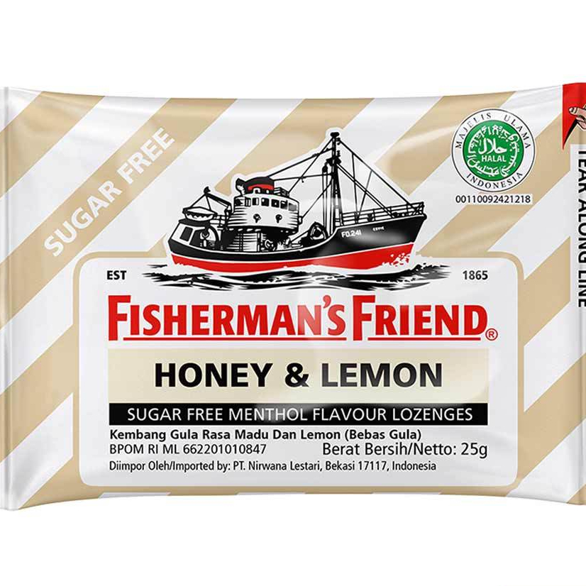 

FISHERMAN's Candy Sugar Free Honey & Lemon 25gr