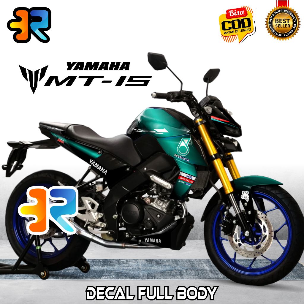 Decal Yamaha MT 15 Stiker Full Body Variasi Desain Petronas