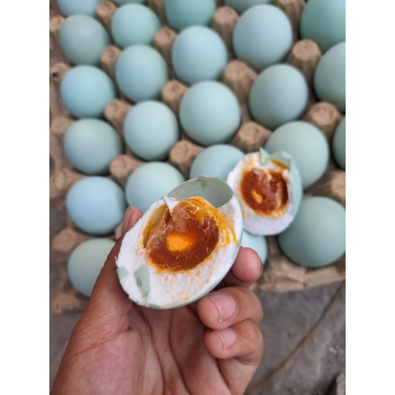 

Telur asin grade A super premium.