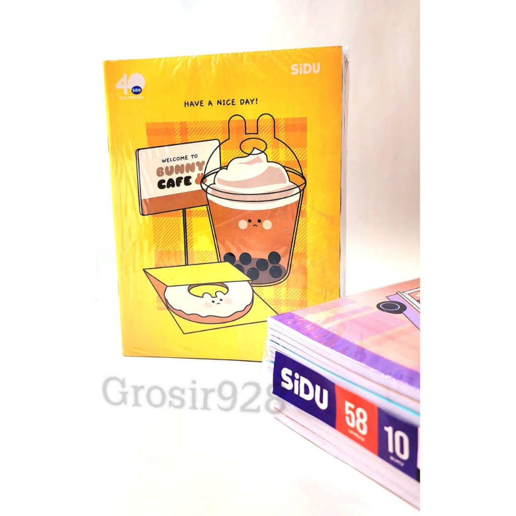 

Buku Tulis merk Sidu / Sinar Dunia isi 58 lembar (isi 10)
