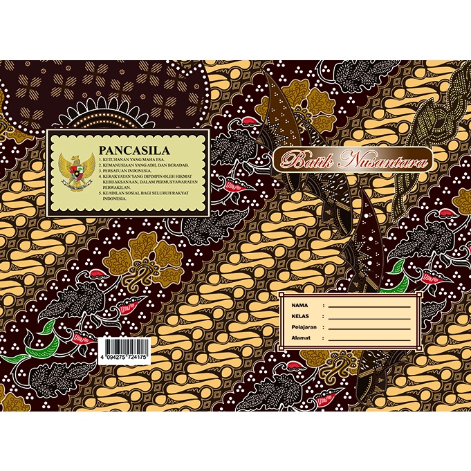 

Super Diskon Sampul Buku Batik Coklat Kuarto Ukuran SIDU