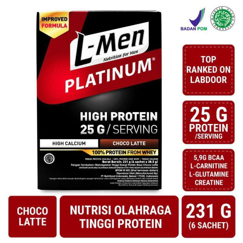 

L-men platinum high protein choco latte 231 gram