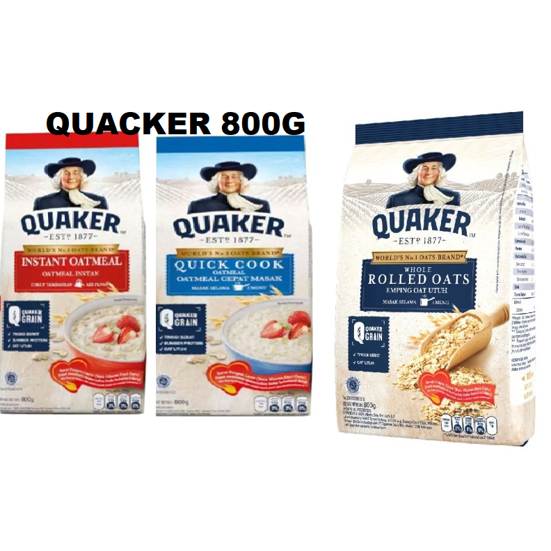 

QUAKER INSTANT / QUICK COOK / ROLLED OATS OATMEAL 800 gram