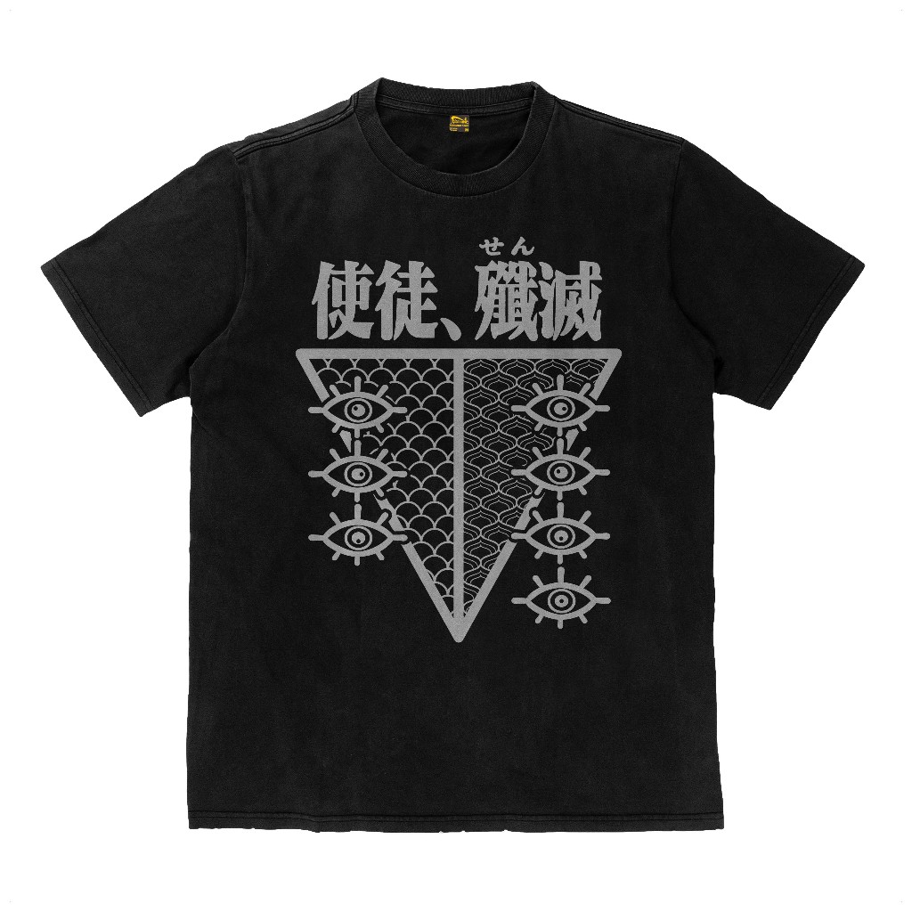 Kaos Evangelion Seele Anime Cult Classic Kaos Tebal T Shirt Katun 16s Heavyweight
