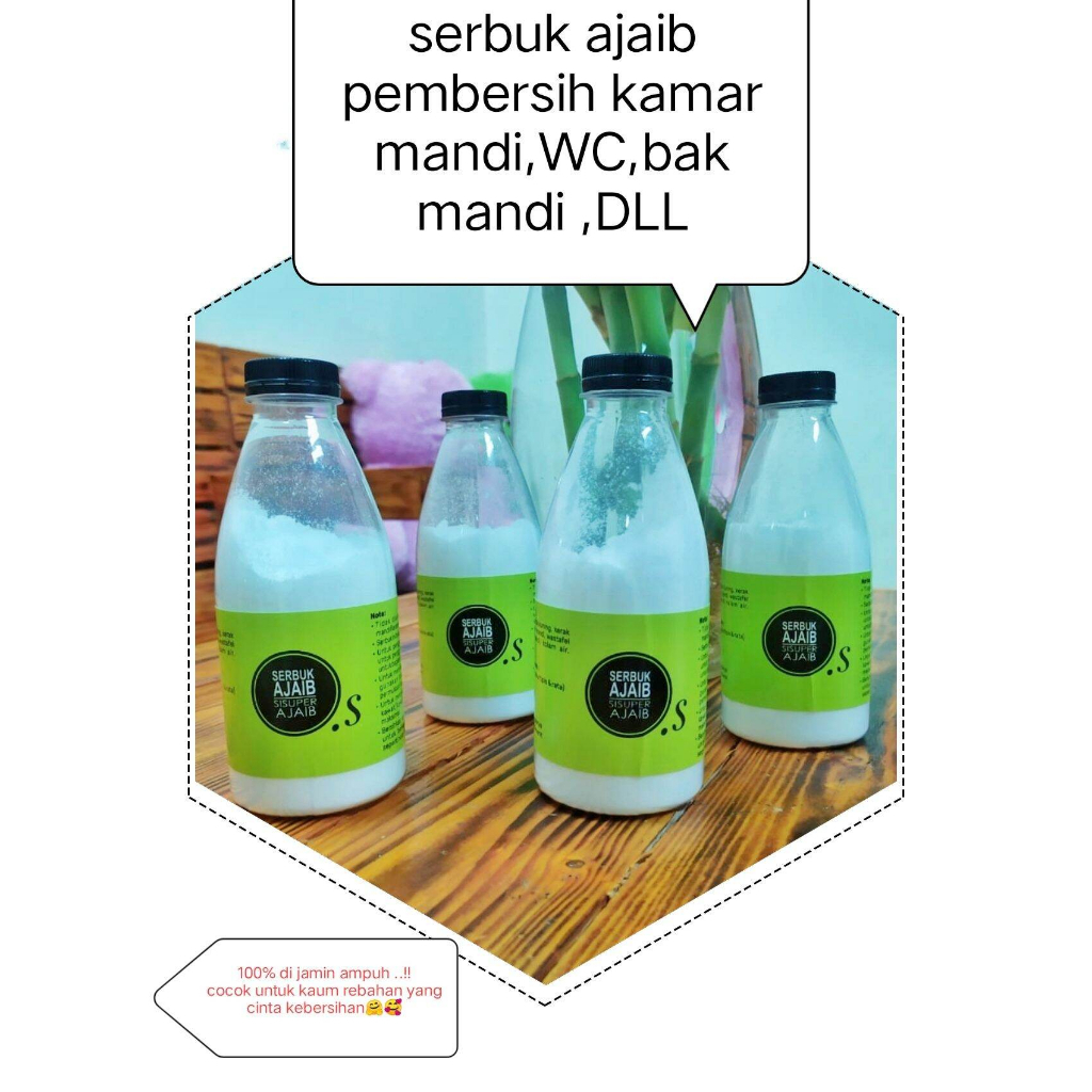 SERBUK AJAIB PEMBERSIH WC - SERBUK PEMBERSIH KERAK KAMAR MANDI - SERBUK AJAIB PEMBERSIH TOILET