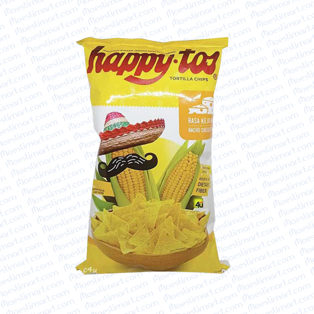 

Happy Tos Keripik Tortilla Chips Nacho Cheese 140 g