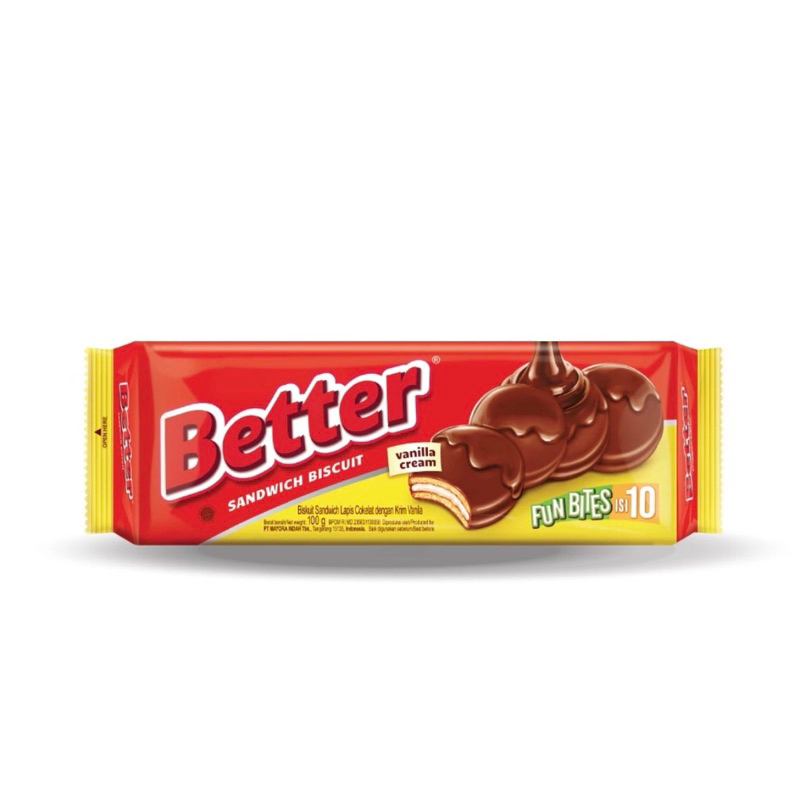 

BETTER SANDWICH BISCUIT VANILA CREAM FUN BITES(ISI 10)