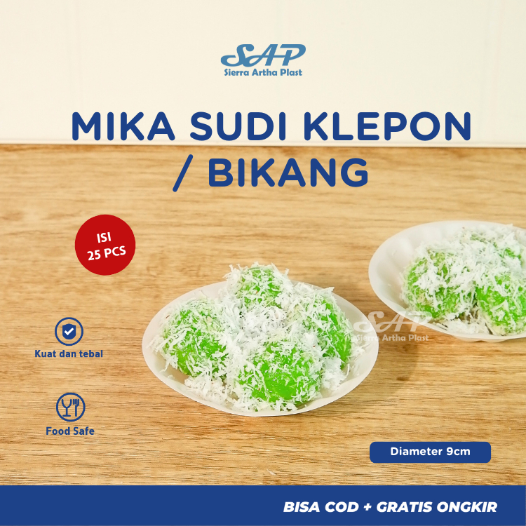 MIKA SUDI KLEPON / BIKANG ISI 25 PCS MIKA SUDI PLASTIK UNTUK BIKANG / KLEPON PUTIHMIKA SUDI KLEPON /