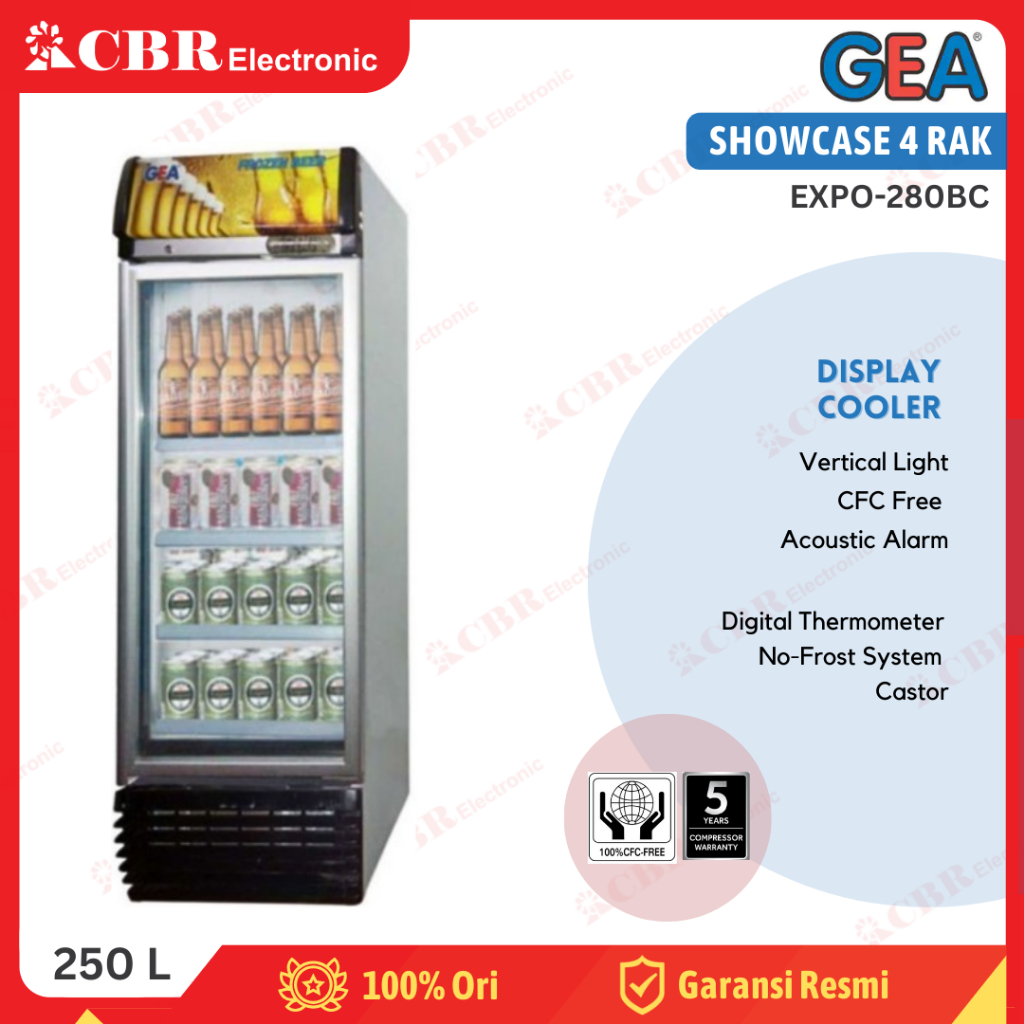 Showcase Display Cooler GEA 4 Rak EXPO-280BC