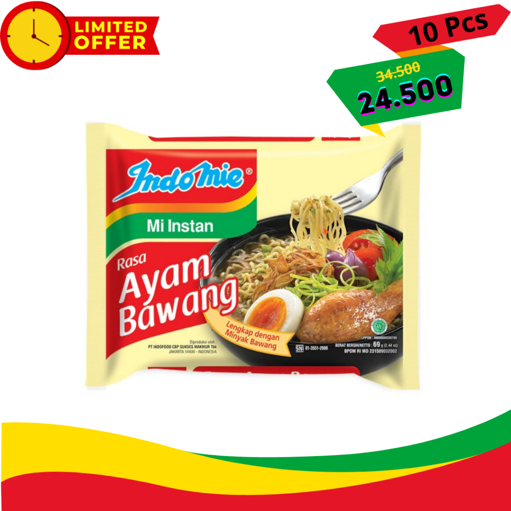 

~ Indomie 10 Pcs 24.500 ~ Indomie Mie All Varian Mie Instan 85 gr x 10 Pcs