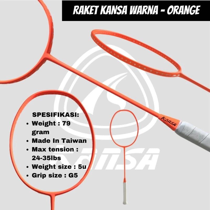 raket badminton kansa candy 35lbs raket bulutangkis original kansa