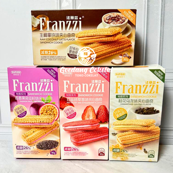 

Franzzi Chocolate Cookies / Biskuit Sunssi Franzzi Biskuit Kukis Aneka Rasa 115g / 92g