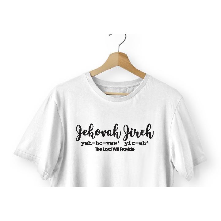 Kaos Jehovah Jireh Tuhan Menyediakan Kata Ayat Rohani Kristiani Katun